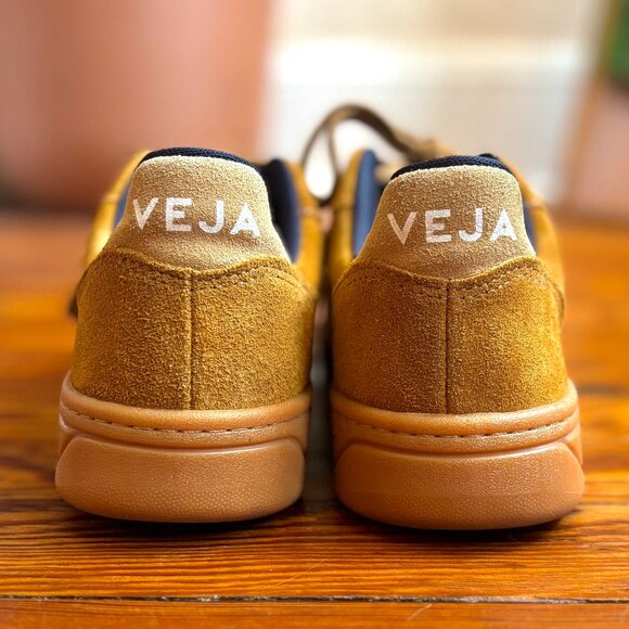 Veja V-10 Suede Sneakers in Camel Desert, Size W8/M6 - Picture 9 of 11